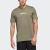 Adidas Футболка Essentials Big Logo для мужчин, топы, цвет зеленый GD5461