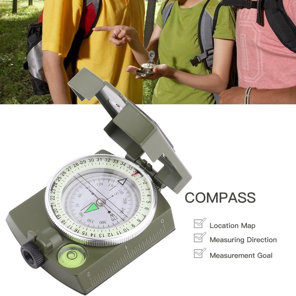 Открытый военный прицельный светящийся линзовый водонепроницаемый компас камуфляж