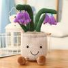 25cm Simulation Cartoon Plant Pot Series Plush Doll Succulent Tulip Lily Plush Toy Home Decor Living Room Bedroom Gift For Girls
