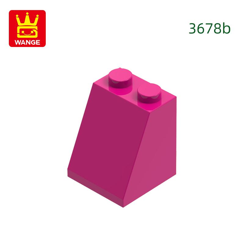 53 шт./лот 3678 Черепица 2x2x2 точки 65 градусов Блок Аксессуары Hue для Моделирования Совместимые с Кирпичиками DIY Игрушка для Детей Сборка