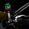 9-24V 5in1 LED Motorcycle Thermometer Voltmeter Clock Timing Display USB Charger