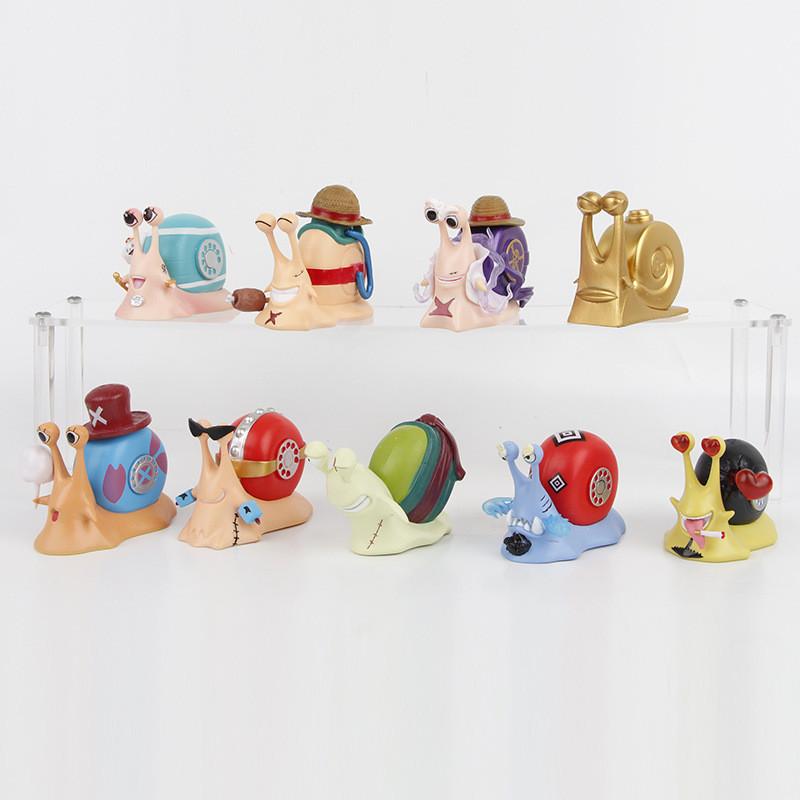 Collectible One Piece Phone Bug Pvc Figurine Assortment 9 Colorful Designs Toys