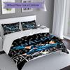 Ronaldo's Uefa Champions League Goal Celebration Bedding Set, Breathable Duvet Cover with Pillowcases, Soft Bed Linen for Bedroom Home Decoration, Per