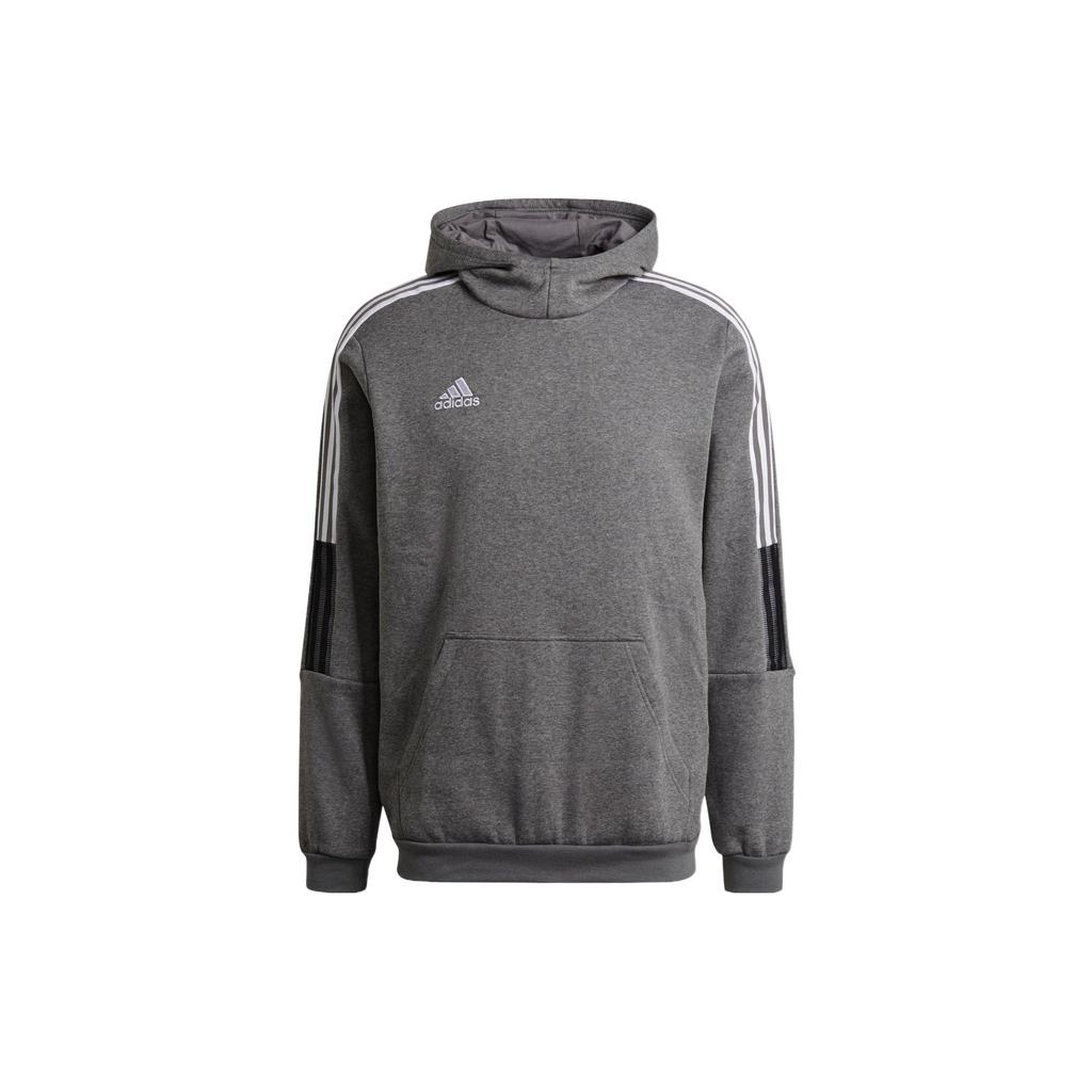 Adidas Tiro 21 Sweat Hoodie Серый меланжевый Мужская уличная одежда GP8805