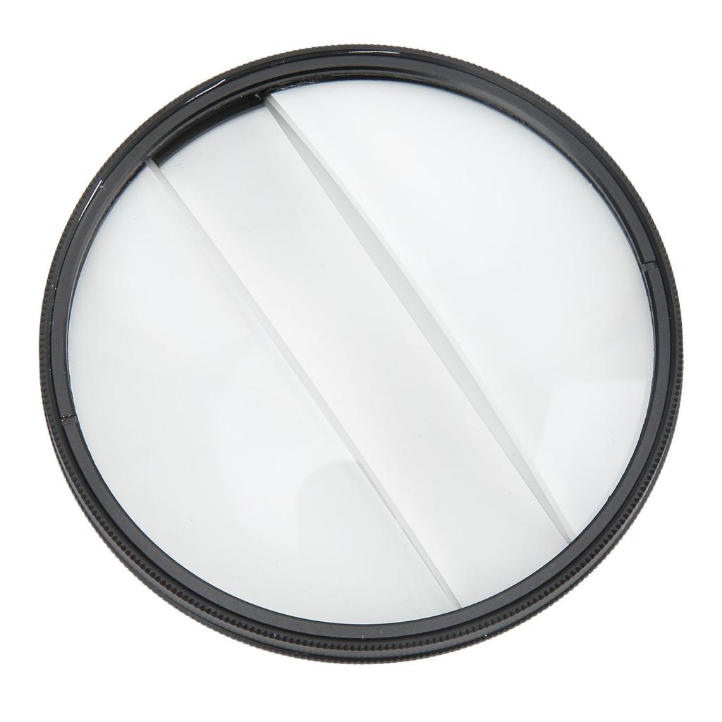Camera Special Effects Filter Double Half Moon Glass Split Diopter Filter Foreground Blur Photography SLR Accessory