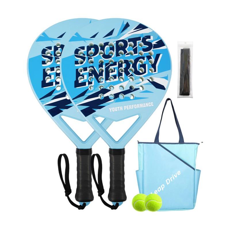 Beginner Friendly Paddle Tennis Racket Set Outdoor Family Fun Lightweight Training Racquet Teens Adults