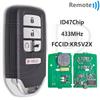 Отличный чип ID47 KR5V2X 433 МГц Бесключевой автомобильный пульт ДУ для Honda City CRV HRV Civic Odyssey Clarity Jazz Pilot XRV Venzel EX-L