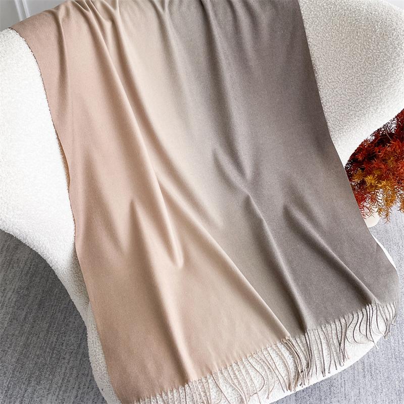 New 40 Color Winter Scarf for Women Long Warm Cashmere Scarves Hijab Solid Lady Shawl Wrap Pashmina Bandana Stoles 70X190Cm