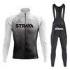 Men Women Cycling Jersey Set Long Sleeve Quick Dry Mountain Bike Riding Apparel Sportswear