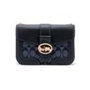 Georgie Linen With Calfskin Small Square Bag, Shoulder Bag, Crossbody Bag Small Women's Denim Dark Blue Monogram C4212-IMDEI