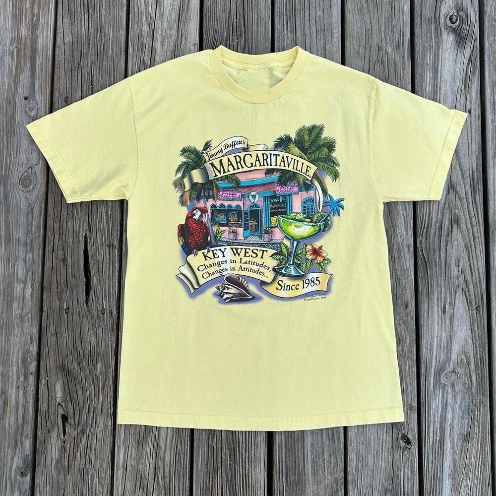 Новая рубашка Jimmy Buffett Margaritaville 2004 Подарок для фанатов Унисекс S-5XL Рубашка SS1381 Унисекс Футболка