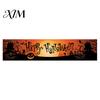 Decorative Scene Setup Large Happy Halloween Banner for Outside, 70 x 15 Inch Yard Sign Front Porch Decor Flag, Spooky Welcome Garden Fence Home Party