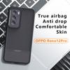 Для Oppo Reno12 Pro 5G (Глобальный) Чехол Матовый Приятный на ощупь ТПУ+ПК Чехол для телефона,Прозрачный Черный