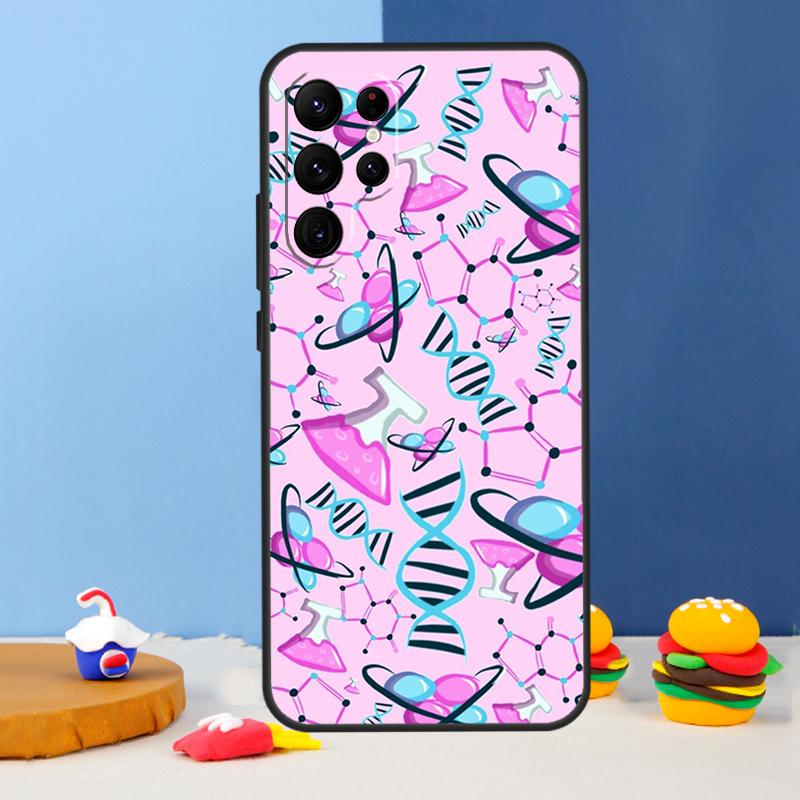 Наука ДНК Химия Чехол для телефона Для Samsung Galaxy S25 S24 Ultra S9 S10 S20 S22 S21 S23 Plus S24 FE Чехол Coque
