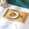 Японский бамбуковый поднос для чая с ручками, прямоугольный поднос из бамбука Nan, домашние чайные чашки с тарелкой, поднос для сервировки