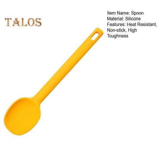 Кухонная ложка с антипригарным покрытием, универсальный прочный силиконовый половник для супа-мороженого, ложка для ежедневного использования
