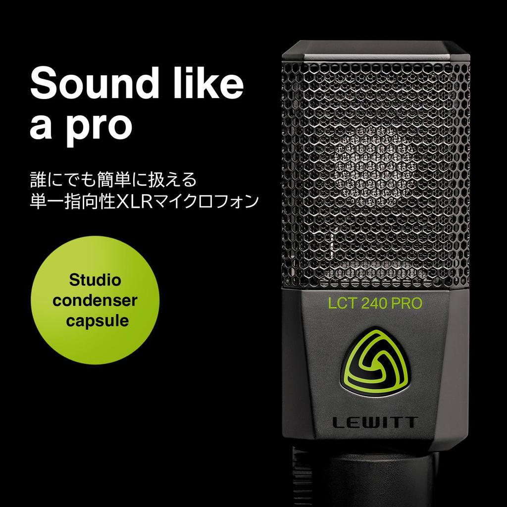 LEWITT LCT 240 PRO BLACK Condenser Microphone Distribution Streamer Podcast DTM Recording []