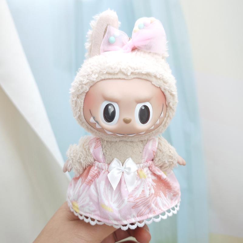 Labubu 17cm Pendant Clothes: Single Pants & Skirt Accessories for Replacement
