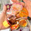 J.DREAM Mini Pudding Jelly Gashapon Capsule Toy Stress Relief Squeeze Keychain Cute Simulation Food Blind Box Collectible Charm