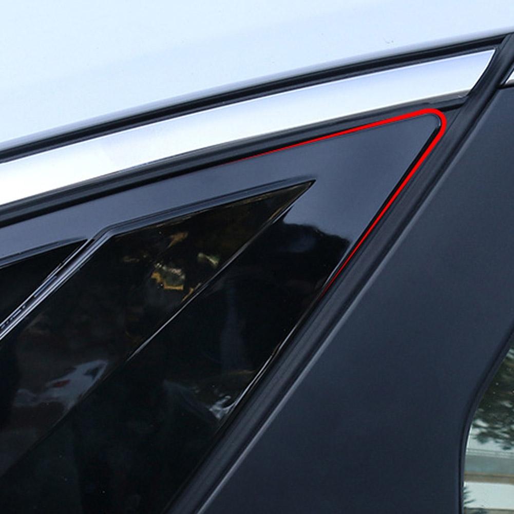 Glossy Black Side  Louver Shutter Cover Trim 2pcs For Honda Civic 2022