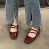 2025 Fashion Women's Mary Jane High Heels Square Toe Shallow Low Heel Buckle Strap Pumps Classics Retro Dress & Daily Shoes