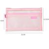 Large Capacity Simple Color Pencil Case Student Exam Series Hand Account Net Yarn Transparent Stationery Storage Supplies Bag