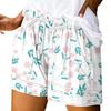 Women's Casual Summer Elastic Beach Shorts Print Casual Shorts