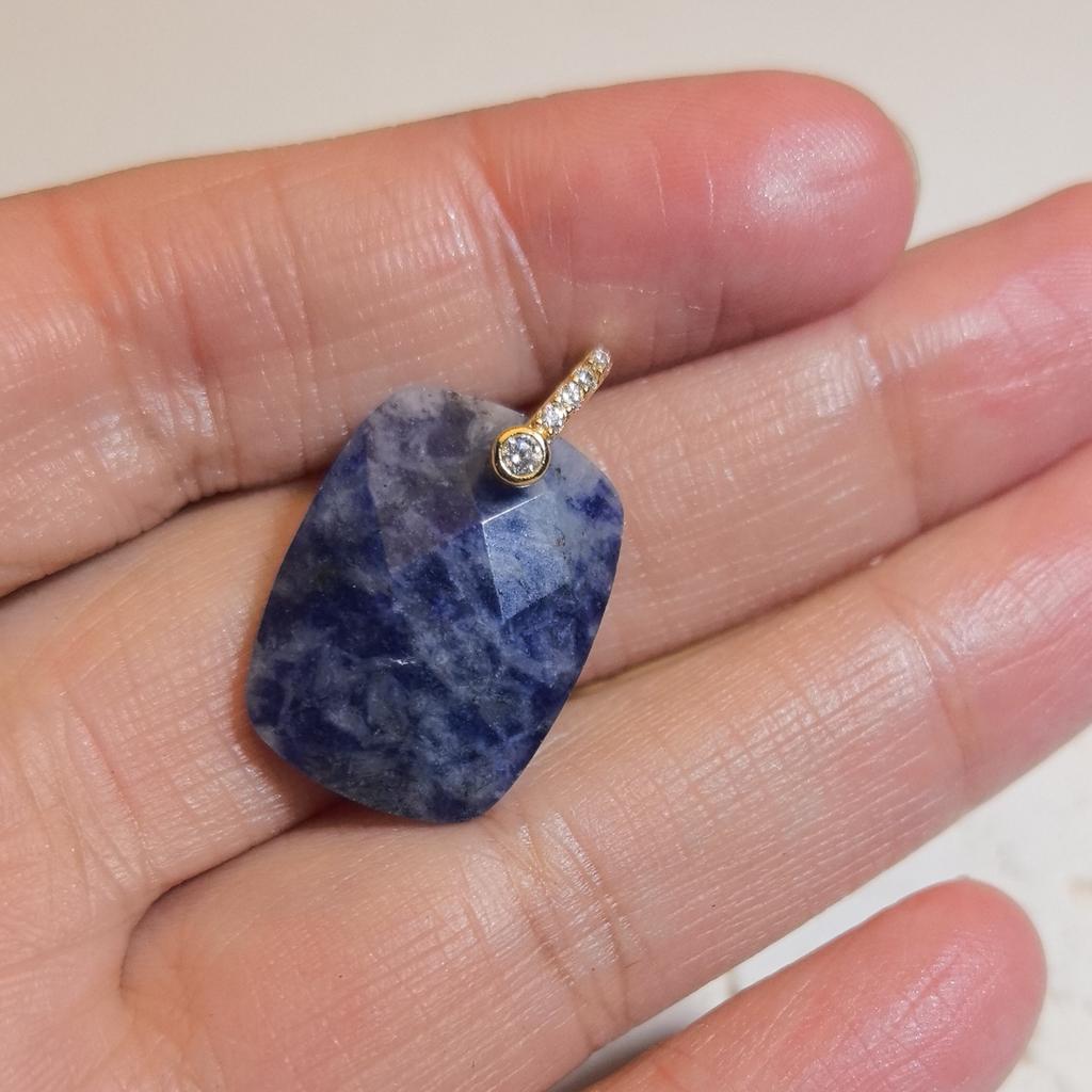 1pc Natural Stone Square Charms Pendant Amethyst Tiger Eye Crystal Pendant for Jewelry Making Earrings DIY Accessories