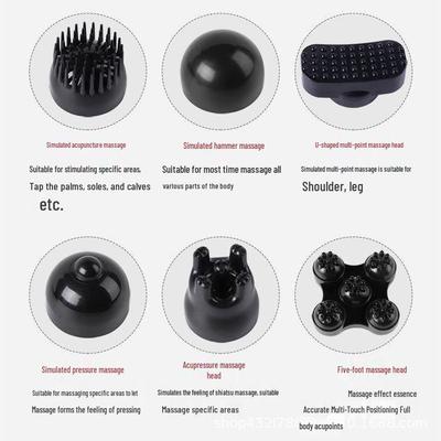 Электрический перкуссионный массажер Dolphin для облегчения боли в шейном отделе, шее, плечах, спине и ногах