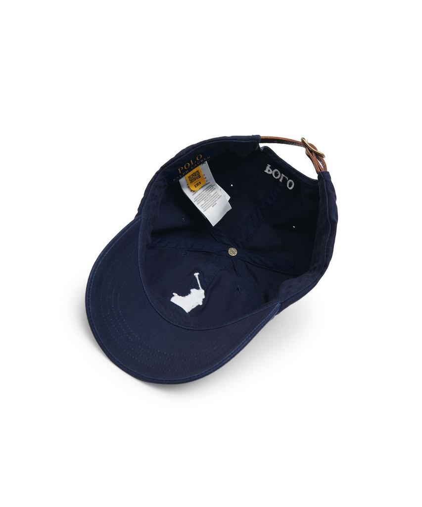 Кепка-бейсболка POLO RALPH LAUREN Big Pony из хлопка - Темно-синяя