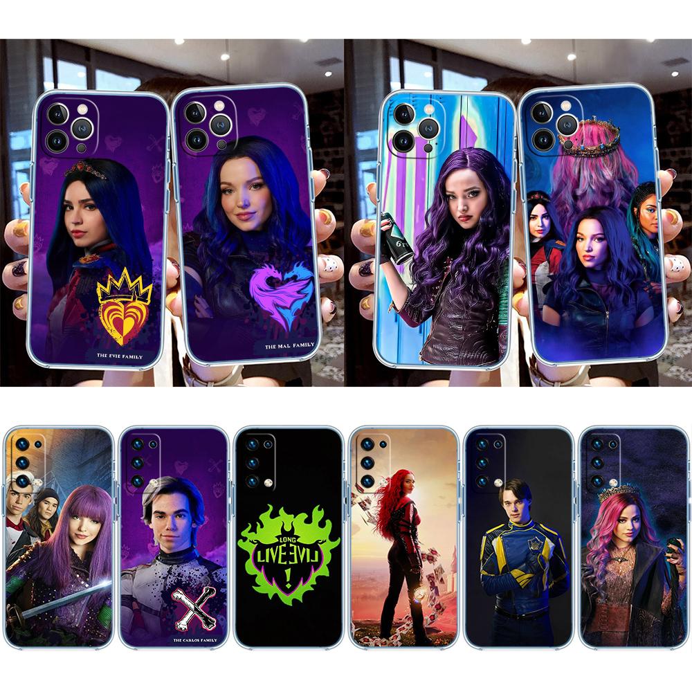 Descendants Transparent Phone Case for Samsung Galaxy A04 A04S A14 A23 A34 A54 M23 M33 M52 M53