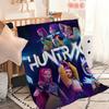 Горячий мультфильм K-KPopS D-Демоны H-Охотники Одеяло Одеяло для дивана дивана Путешествия Дом Пикник Фланелевое одеяло подарок на день рождения Теплое