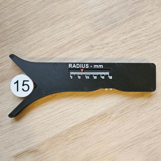 3D Printed Radius Measurement Tool Compact Design Portable Easy To Use Circle Measure Gauge Accessory