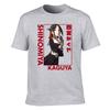Unisexs Cotton Tshirt Kaguya Shinomiya Anime Print Casual Short Sleeve Tee For Fans
