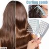 Easy To Clean Double Row Big Tooth Comb Portable Hair Styling Fluffy Roots Combs