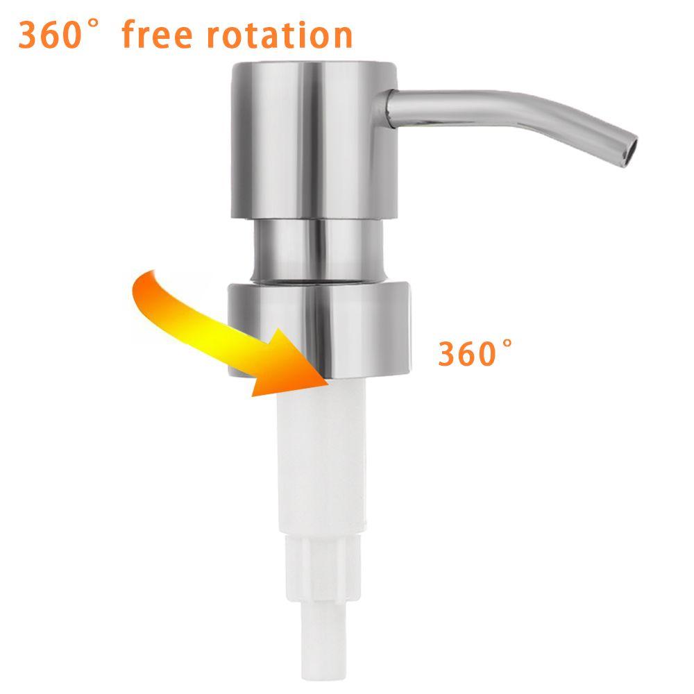 Сменные насадки для трубки из нержавеющей стали, дозатор мыла, головка для бутылки с жидким лосьоном 28 мм