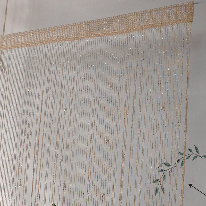 2027 Beaded Curtain Door String Curtains for Doorway Tassels Beads Hanging Fringe Divider Window Hallway Entrance Wall Closet Bedroom Privacy Decor