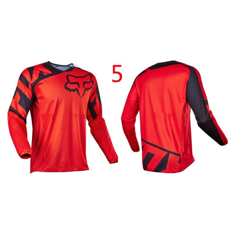 FOX Motocross Riding Shirt Long Sleeve Quick Dry Breathable Jersey Off-Road Motorcycle Cycling Use
