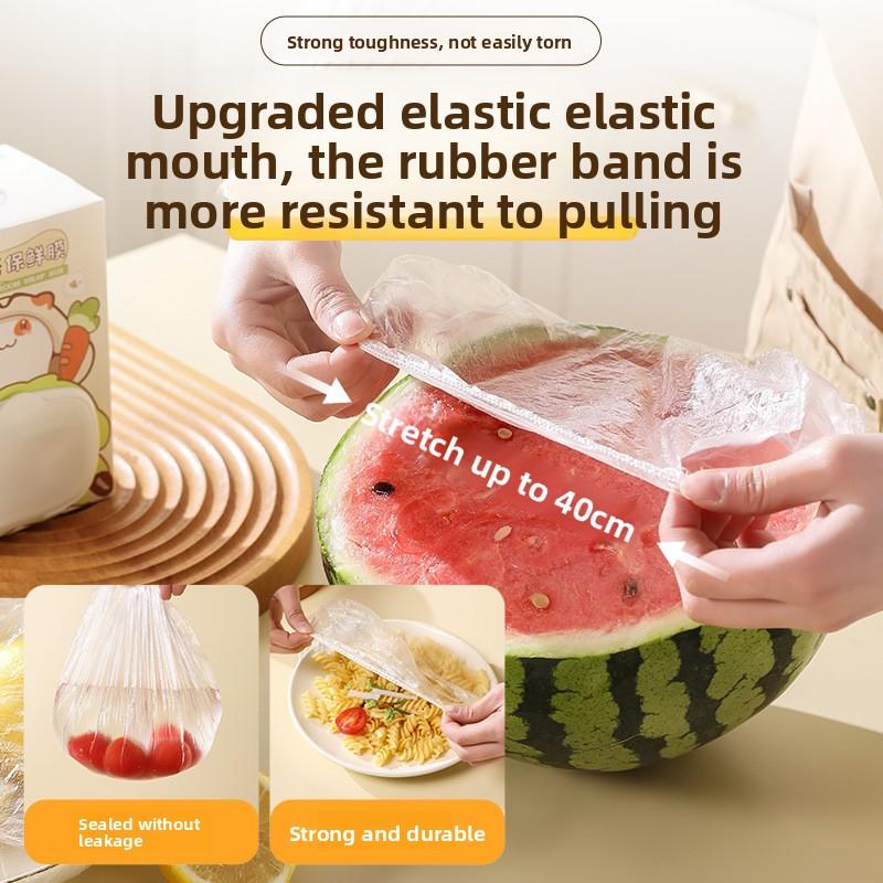 Одноразовая крышка из пищевой пленки, бытовой настенный выдвижной пакет для хранения свежести, кухонные овощные остатки, крышка для хранения свежести фруктов