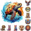 Деревянная игра-головоломка с животными со стыкующимися деталями для детей и коллекционеров