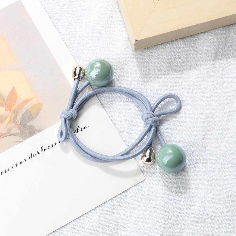 Женские резинки для волос с подвеской в виде шарика, корейская мода, эластичная резинка для девочек, милая резинка для волос, держатель-веревка, резинка, аксессуары для волос, подарки