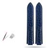 Ремешок для часов из крокодиловой кожи для Cartier Blue Balloon WSBB0025 W69012Z4 18-11мм 20-12мм 22-14мм Выпуклый ремешок для часов мужской женский