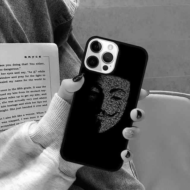 Hacker Anonymous Phone Case Cover for Apple 13 14 11 12 Pro Max Plus coque fundas Shell