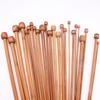 2 Pcs/Lot Wool Weaving Crochet Hook Bamboo Knitting Needle Single-end For Sweater