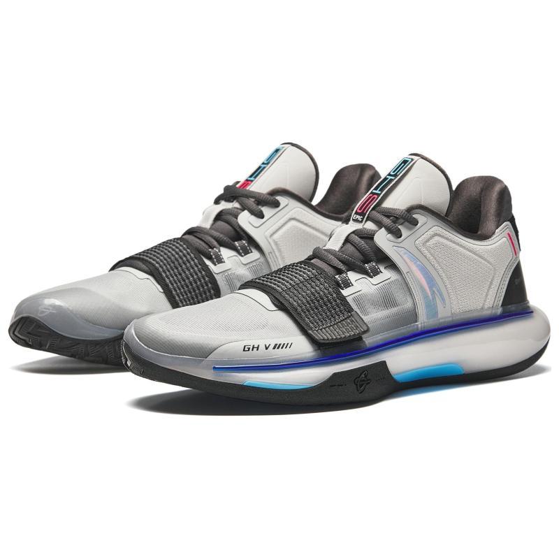 Anta GH5 Амортизаторы Отскок Низкие Баскетбольные Кроссовки Мужские Микрочип Серые Кроссовки 112431116-5