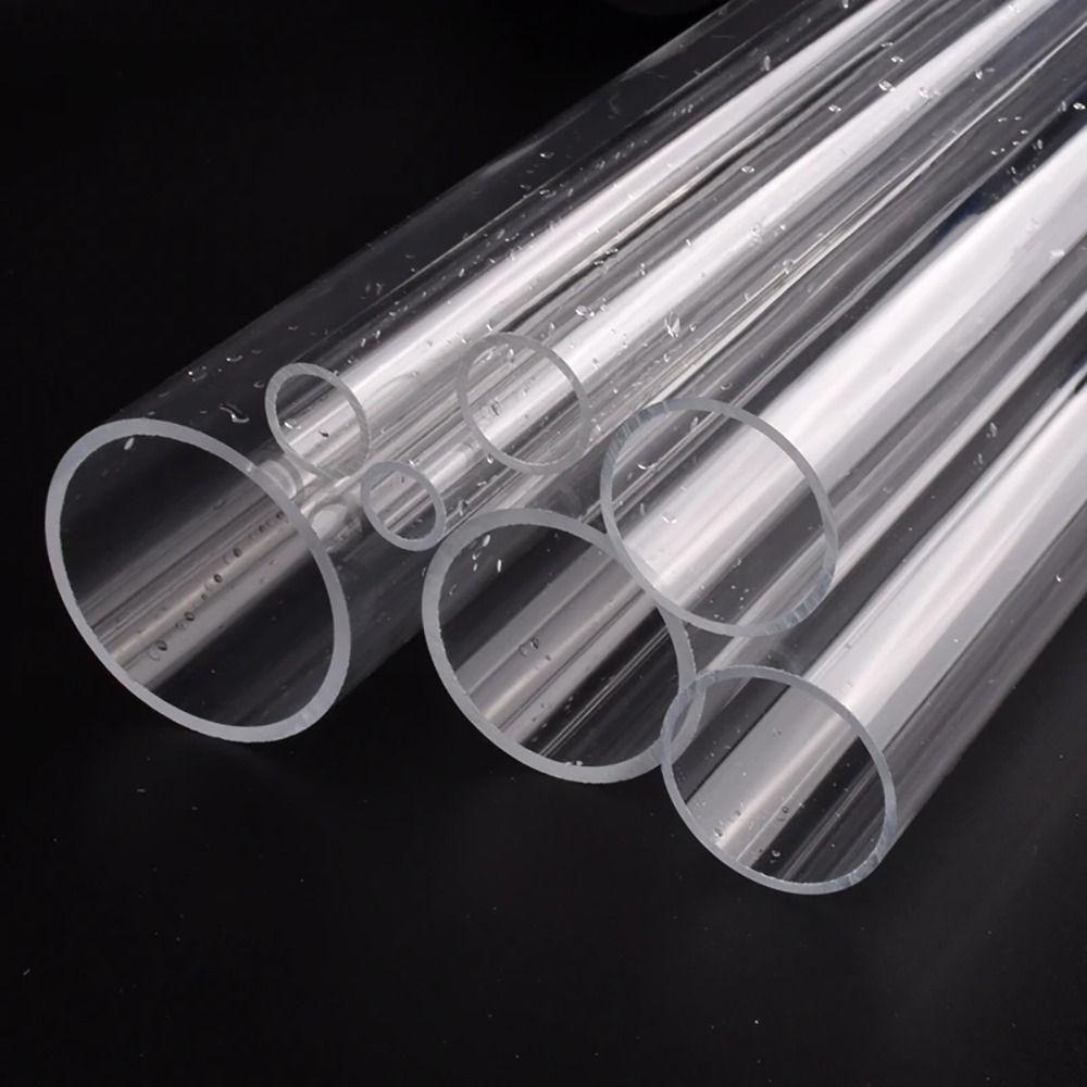 1Pcs O.D 16/20/25/32/40/50mm Acrylic Tube Clear Transparent Pipe Fittings  Aquarium Supplies