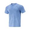 Basketball Series Letter Round Neck Breathable Versatile Short Sleeve T-Shirt Men Tops Sky-Blue ATSV059-3