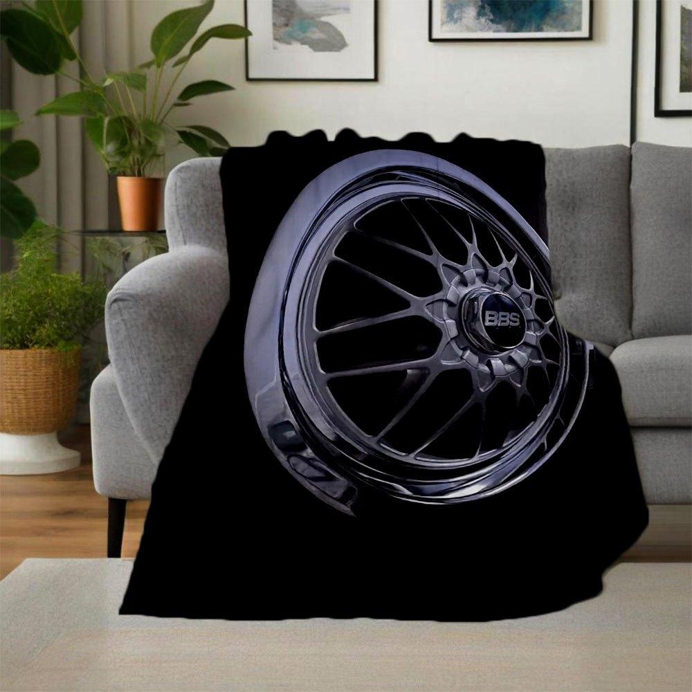 BBS Racing Wheels - Lightweight & High PerformanceBlanket Flannel Throw Blanket for Sofa, Bed, Travel, Camping, Office, Couch, Chair, And Be