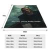Эй ты Ты наконец проснулся Мем Skyrim Пледы Мягкий теплый фланелевый плед Плюшевый для кровати Гостиной Пикника Путешествий Дома