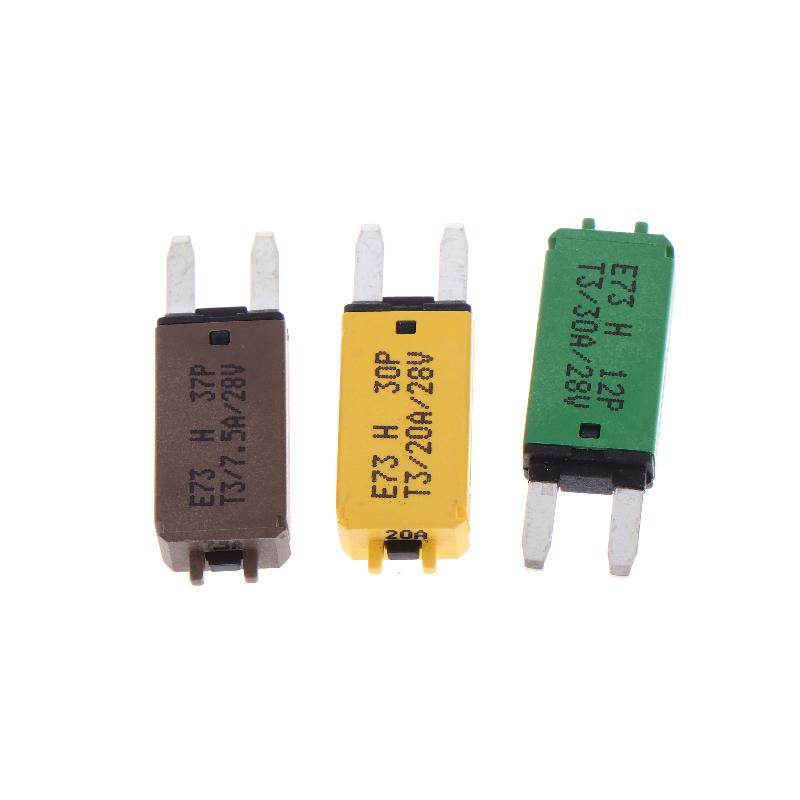 Automotive Circuit Breaker Mini Blade Fuse 5-30A DC28V Manual Reset for Car RV Camper Van Electrical Safety Protection